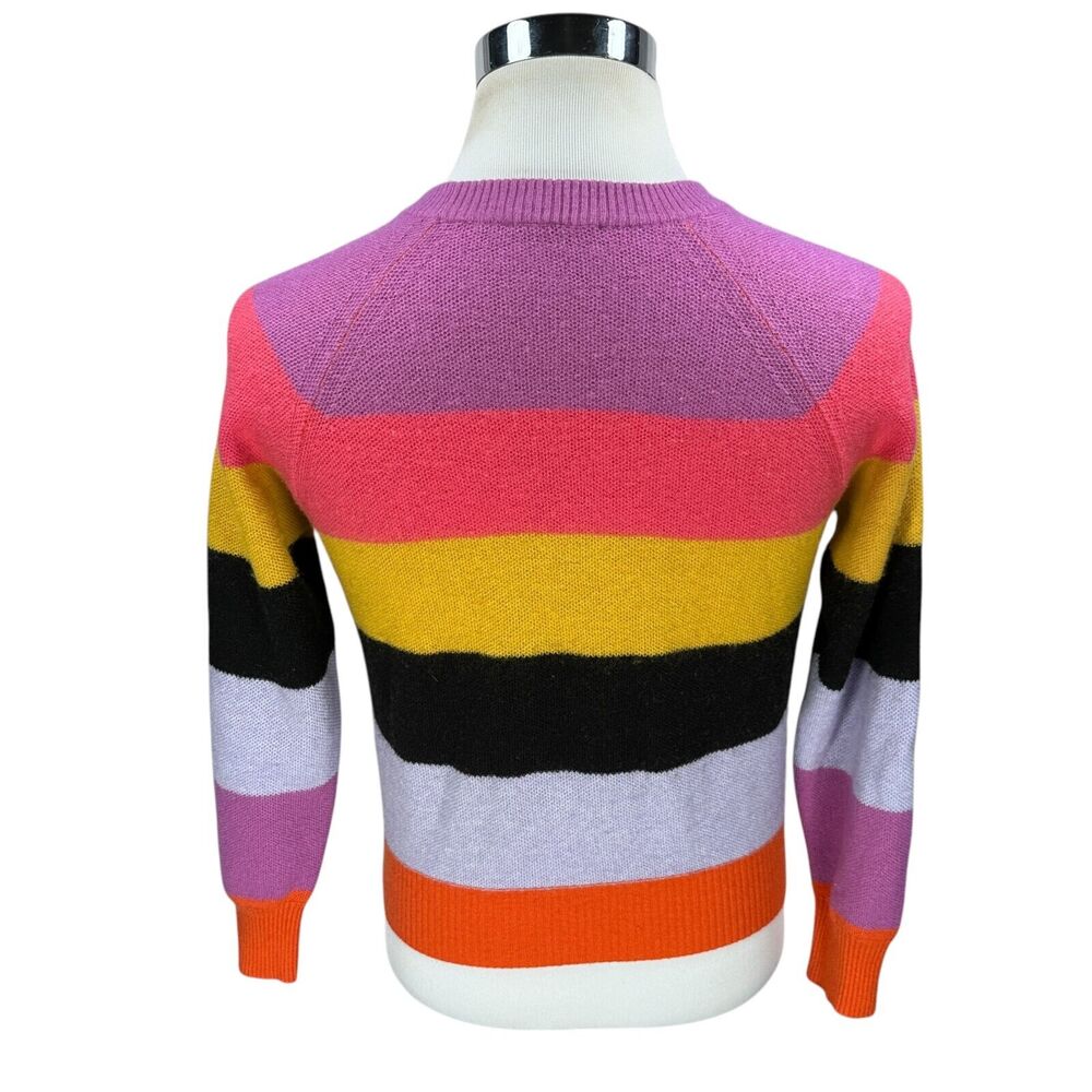Stine Goya Magdalena Stripe Sweater‎ Women's Medium Pink Purple Yellow Pullover - Picture 5 of 10